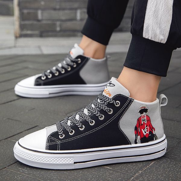 fashion shoes for men explosion men shoes models high-canvas men's ins trend sports korean high-top, Black
fashion shoes for men explosion men shoes models high-canvas men's ins trend sports korean high-top, Black