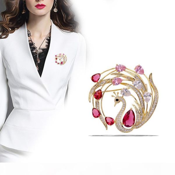 elegant multi color crystal rhinestone brooch pin luxury designer peacock animal brooches for women wedding jewelry accessories, Gray
elegant multi color crystal rhinestone brooch pin luxury designer peacock animal brooches for women wedding jewelry accessories, Gray
