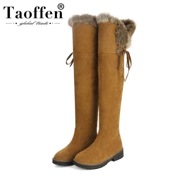 taoffen women warm winter over the knee boots plush fur keep warm daily flats boots cross strap fashion suede leather size 34-43, Black
taoffen women warm winter over the knee boots plush fur keep warm daily flats boots cross strap fashion suede leather size 34-43, Black