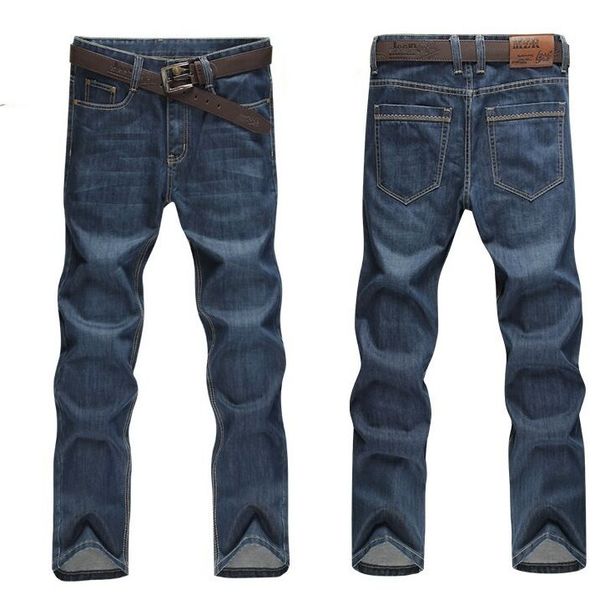 men's jeans spring & summer plus size straight pants full length casual male loose long trousers 52 50, Blue
men's jeans spring & summer plus size straight pants full length casual male loose long trousers 52 50, Blue