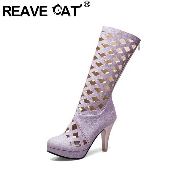 boots reave cat woman summer elegant mid-calf round toe 10cm cone heels zipper hollow platform plus size 34-43 leisure a2885, Black
boots reave cat woman summer elegant mid-calf round toe 10cm cone heels zipper hollow platform plus size 34-43 leisure a2885, Black