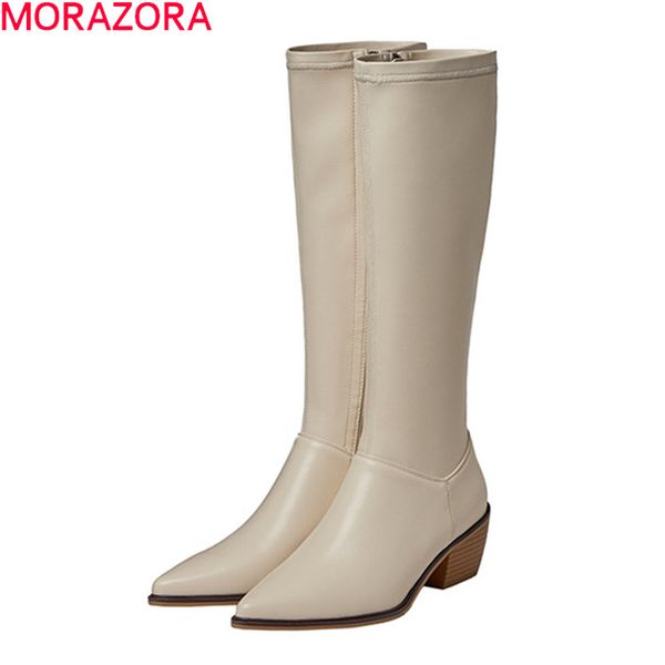 boots morazora 2021 women thick high heels pointed toe ladies shoes winter 2 colors knee black
boots morazora 2021 women thick high heels pointed toe ladies shoes winter 2 colors knee black