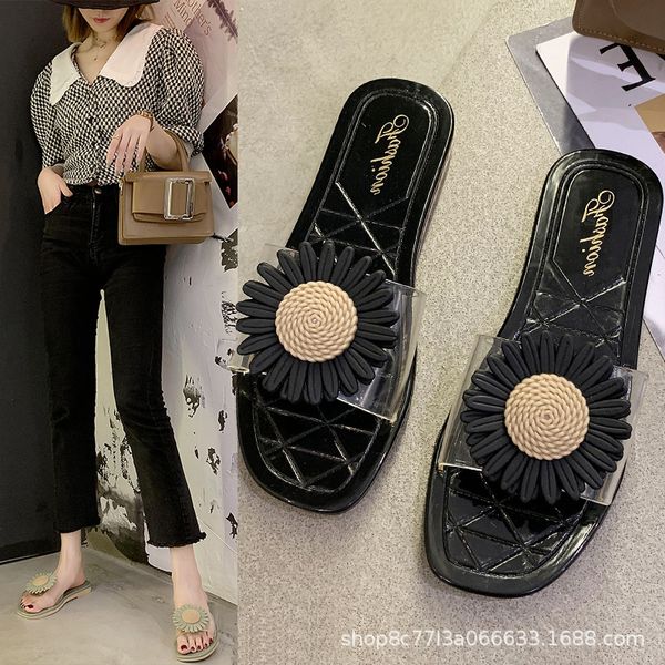 female shoes low summer woman slippers casual flower lady slides 2020 soft beach luxury flat girl fabric floral pvc pu, Black
female shoes low summer woman slippers casual flower lady slides 2020 soft beach luxury flat girl fabric floral pvc pu, Black