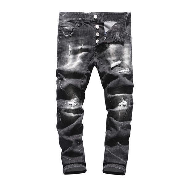 men's jeans fashion gray and black denim designer jeans, men's slim denim solid color hip-hop streetwear motorcycle jeans men, Blue
men's jeans fashion gray and black denim designer jeans, men's slim denim solid color hip-hop streetwear motorcycle jeans men, Blue
