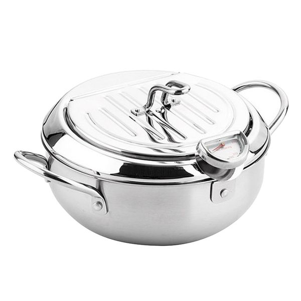 stainless steel janpanese style tempura deep fryer with thermometer and lid kitchen cooking fryer pot for fried chickens
stainless steel janpanese style tempura deep fryer with thermometer and lid kitchen cooking fryer pot for fried chickens