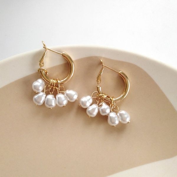 korean simple temperament female jewelry personality fashion girl women's imitation pearl tassel earrings accessories, Silver
korean simple temperament female jewelry personality fashion girl women's imitation pearl tassel earrings accessories, Silver