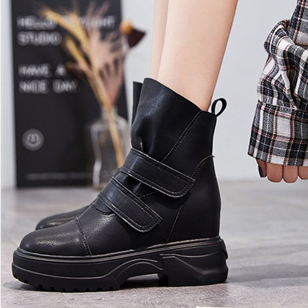 women boots genuine leather soft square heels platform winter ankle boots fashion thick bottom black warm women booties vt1446
women boots genuine leather soft square heels platform winter ankle boots fashion thick bottom black warm women booties vt1446