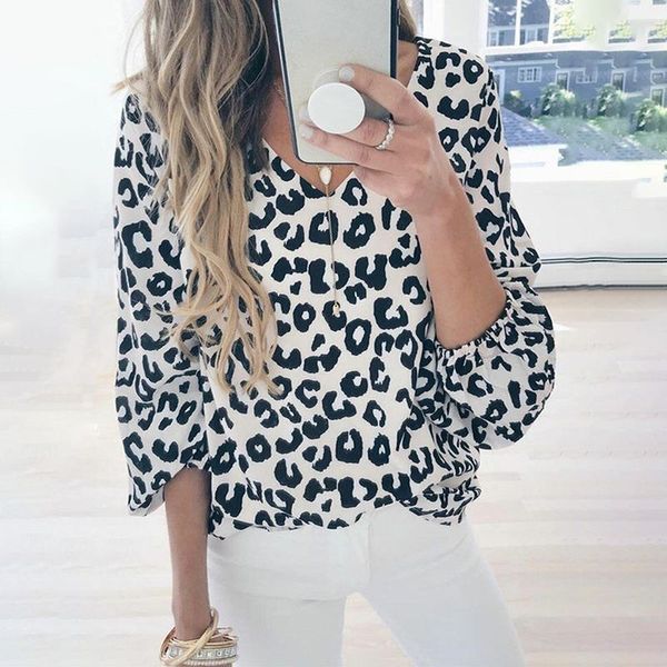 fashion autumn shirts women long lantern sleeve leopard print blouses v-neck office tunic casual blusas plus size 2xl, White
fashion autumn shirts women long lantern sleeve leopard print blouses v-neck office tunic casual blusas plus size 2xl, White