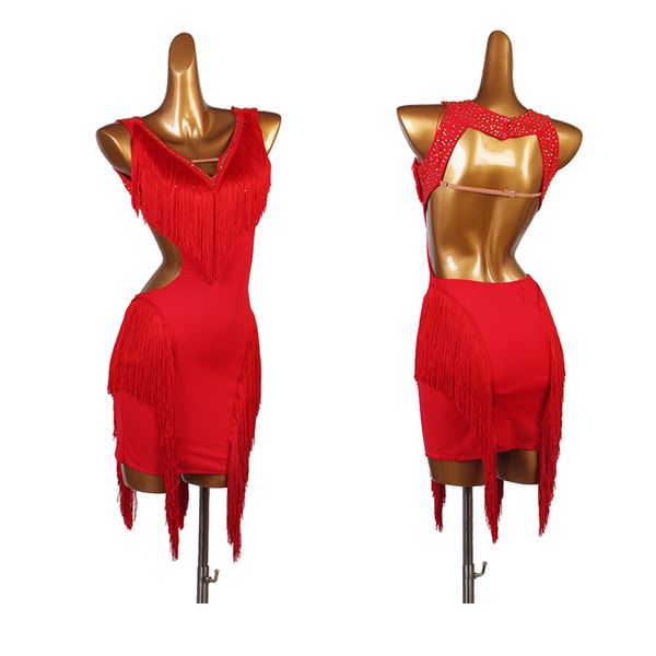 stage wear blue latin competition dance skirt women elegant rumba samba tassel dancing dress lady's standard, Black;red
stage wear blue latin competition dance skirt women elegant rumba samba tassel dancing dress lady's standard, Black;red