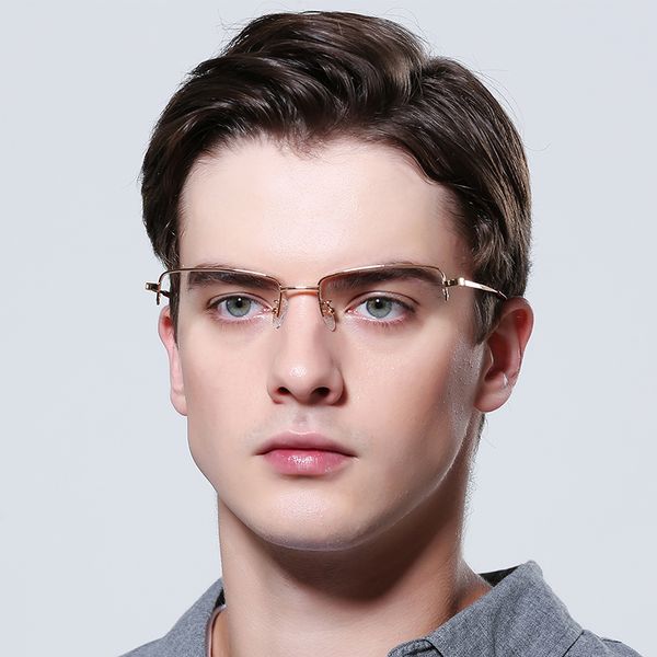 fenchi men glasses frame myopia glasses optical business transparent computer clean lens metal semi-rimless frame rectangular, Black
fenchi men glasses frame myopia glasses optical business transparent computer clean lens metal semi-rimless frame rectangular, Black
