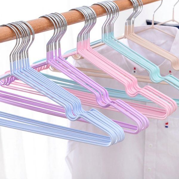 hangers & racks 10pcs/lot stainless steel clothes hanger non-slip space saving with hook closet organizer drying
hangers & racks 10pcs/lot stainless steel clothes hanger non-slip space saving with hook closet organizer drying