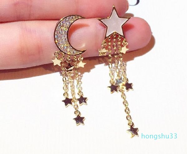 new ins fashion design cute lovely moon star long drop clip chandelier dangle earrings for women girls silver post with diamonds
new ins fashion design cute lovely moon star long drop clip chandelier dangle earrings for women girls silver post with diamonds