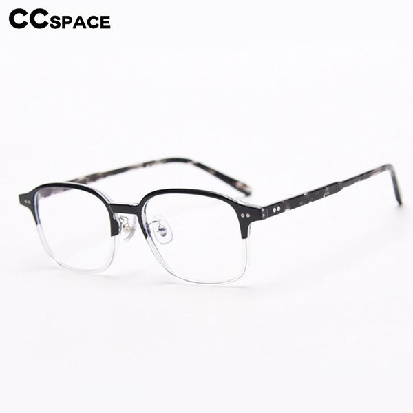 49150 square plastic titanium glasses frames acetate legs men women optical fashion computer glasses, Black
49150 square plastic titanium glasses frames acetate legs men women optical fashion computer glasses, Black