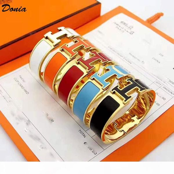 donia jewelry love home 18mm colorful enamel plating exaggerated letter titanium steel bracelet european and american popular bracelet, Black
donia jewelry love home 18mm colorful enamel plating exaggerated letter titanium steel bracelet european and american popular bracelet, Black