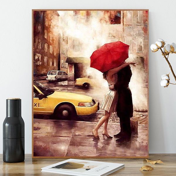 handmade abstract fine art street downpour red umbrella near car couple love rain streetscape handpainted landscape oil painting
handmade abstract fine art street downpour red umbrella near car couple love rain streetscape handpainted landscape oil painting