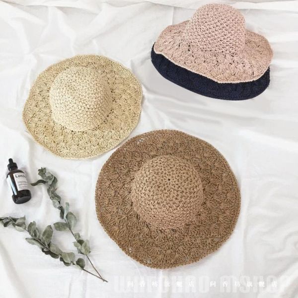 women summer beach hat female foldable handmade straw weave wide brim sunscreen hat cap beach sunhat bucket cap femme sun, Blue;gray
women summer beach hat female foldable handmade straw weave wide brim sunscreen hat cap beach sunhat bucket cap femme sun, Blue;gray
