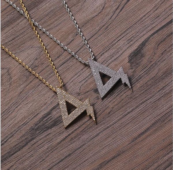 hip hop triangle pendant necklaces for men women luxury necklace jewelry gold plated copper zircons twist chain, Silver
hip hop triangle pendant necklaces for men women luxury necklace jewelry gold plated copper zircons twist chain, Silver