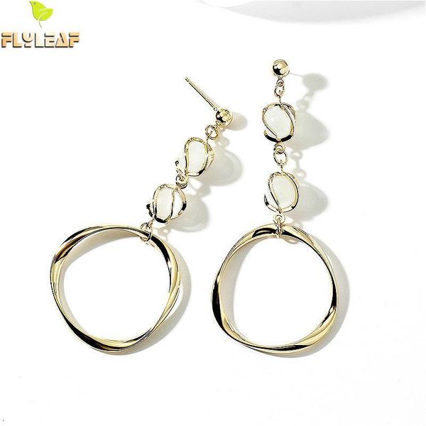 flyleaf 925 sterling silver simple irregular round stone drop long earrings for women gold dangle earings fashion jewelry luxury
flyleaf 925 sterling silver simple irregular round stone drop long earrings for women gold dangle earings fashion jewelry luxury