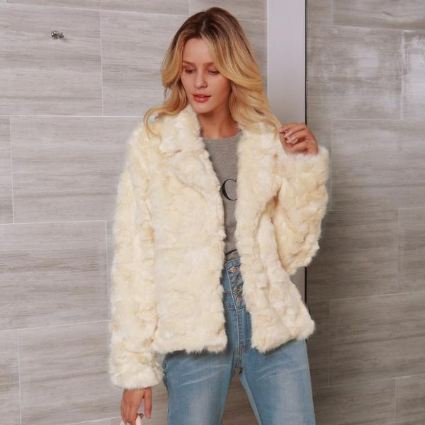 women blazer neck casual fashion beige faux fur jacket coat, Black
women blazer neck casual fashion beige faux fur jacket coat, Black