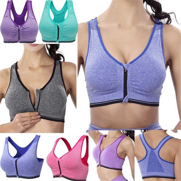 women zip sports bra wire zip anti-sweat quick dry breathable yoga bra tank sportswear push up fitness running gym, White;black
women zip sports bra wire zip anti-sweat quick dry breathable yoga bra tank sportswear push up fitness running gym, White;black
