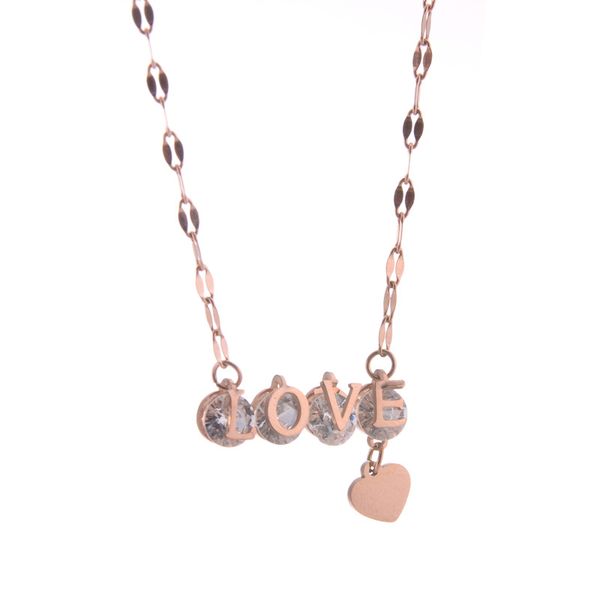 new fashion love clip zircon letter heart 1314 pendant necklace titanium steel necklace for women rose gold clavicle chain lips, Silver
new fashion love clip zircon letter heart 1314 pendant necklace titanium steel necklace for women rose gold clavicle chain lips, Silver