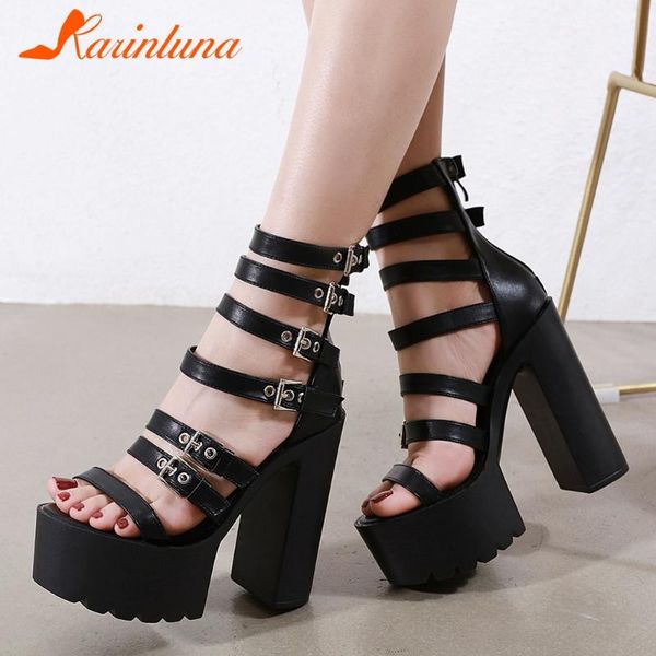 karin 2020 new fashion gladiator sandals women shoes platform chunky high heels buckle strap summer sandals female, Black
karin 2020 new fashion gladiator sandals women shoes platform chunky high heels buckle strap summer sandals female, Black