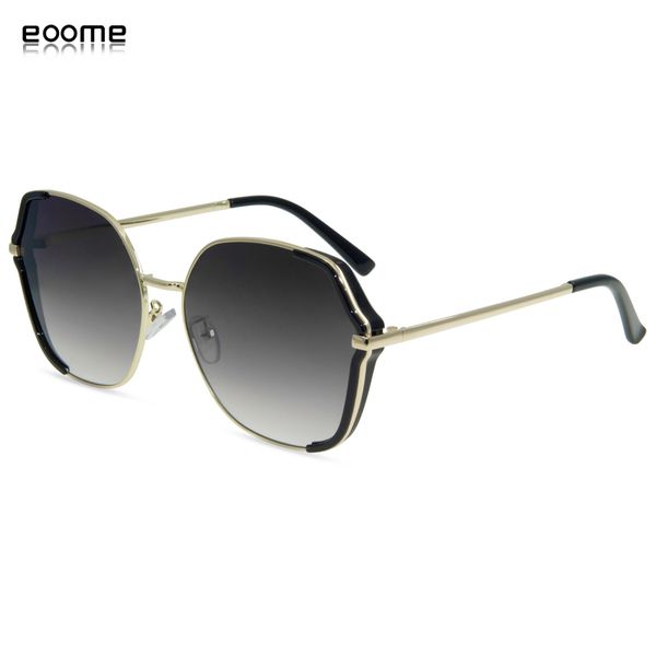 eoome new arrival lady fashion sun glasses uv protection summer metal oversize square shape eye wear with case, White;black
eoome new arrival lady fashion sun glasses uv protection summer metal oversize square shape eye wear with case, White;black