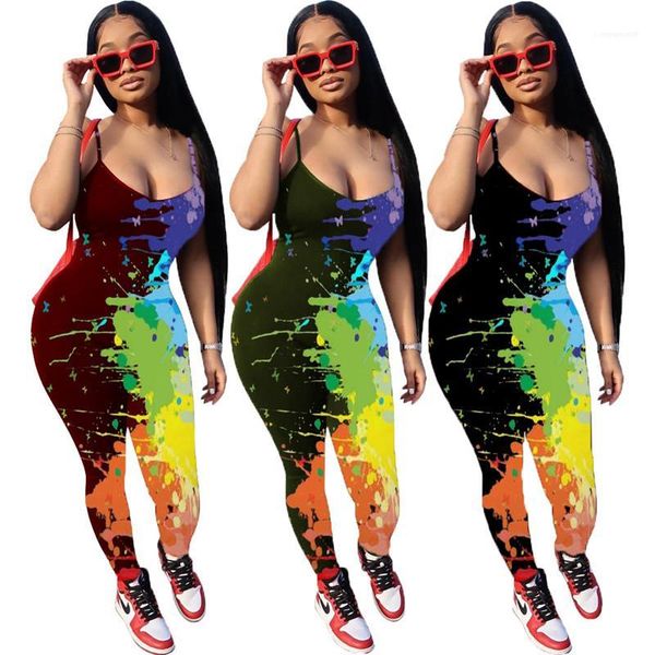 spaghetti strap sleeveless womens rompers skinny scoop neck womens summer clothing fashion graffiti womens designer jumpsuits sexy, Black;white
spaghetti strap sleeveless womens rompers skinny scoop neck womens summer clothing fashion graffiti womens designer jumpsuits sexy, Black;white