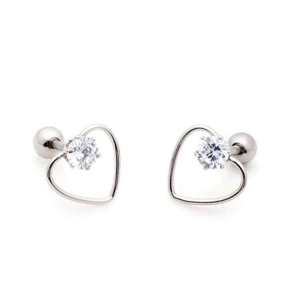 stud fashion earrings for girl crystal ear studs shiny heart piercing 1 pair, Golden;silver
stud fashion earrings for girl crystal ear studs shiny heart piercing 1 pair, Golden;silver