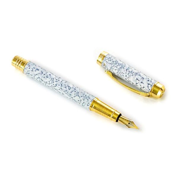 luxury men fountain pen marble business student 0.5mm fine nib calligraphy school office supplies writing tool g92e 
luxury men fountain pen marble business student 0.5mm fine nib calligraphy school office supplies writing tool g92e