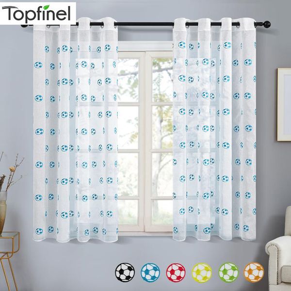 inel embroidered short sheer curtains for living room bedroom boys room football pattern window treatment voile curtains
inel embroidered short sheer curtains for living room bedroom boys room football pattern window treatment voile curtains