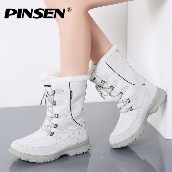 pinsen new women winter boots flats heels warm plush waterproof snow boots women shoes female mid-calf botas mujer, Black
pinsen new women winter boots flats heels warm plush waterproof snow boots women shoes female mid-calf botas mujer, Black