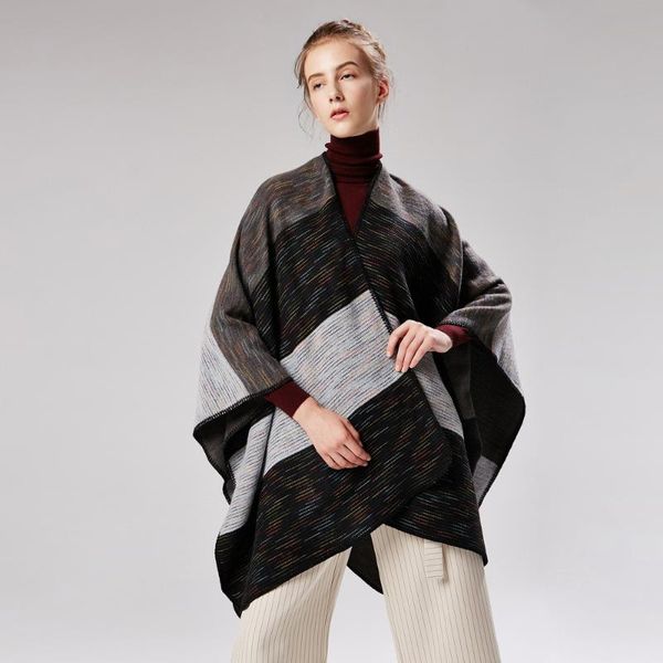 scarves luxury black plaid scarf women winter warm cashmere blanket wraps female lady thick foulard stole, Blue;gray
scarves luxury black plaid scarf women winter warm cashmere blanket wraps female lady thick foulard stole, Blue;gray