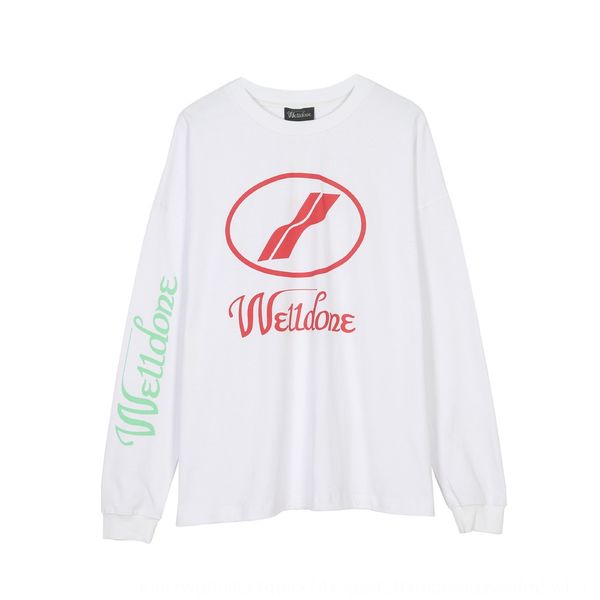 correct version we11done long sleeve yang mi with simple letters ins stitching round neck sweater t-shirt strap shoulder strapt-shirt should, Black
correct version we11done long sleeve yang mi with simple letters ins stitching round neck sweater t-shirt strap shoulder strapt-shirt should, Black