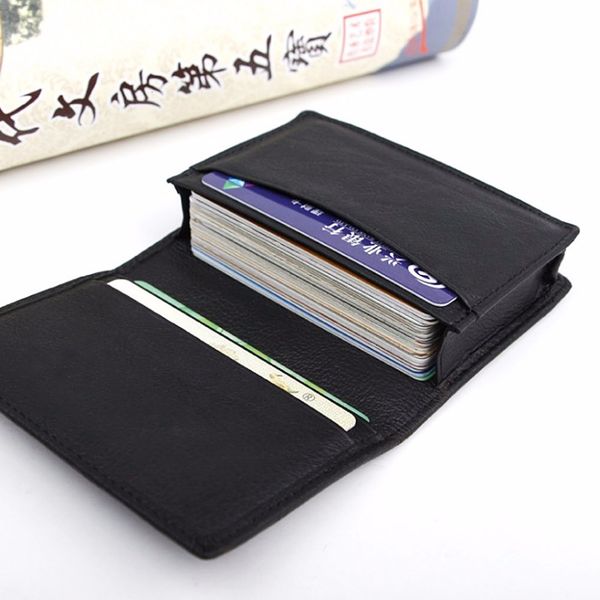 thinkthendo new men black leather credit card id business cards holder wallet case expandable black leather card holders, Silver
thinkthendo new men black leather credit card id business cards holder wallet case expandable black leather card holders, Silver