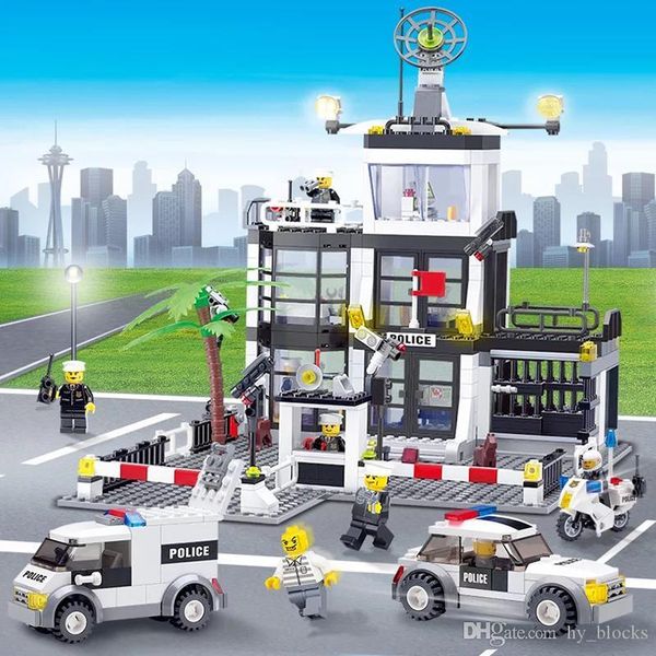 city police station truck set technic car building blocks mini bricks figure toys friends diy creator vehicle model for children boys 06
city police station truck set technic car building blocks mini bricks figure toys friends diy creator vehicle model for children boys 06