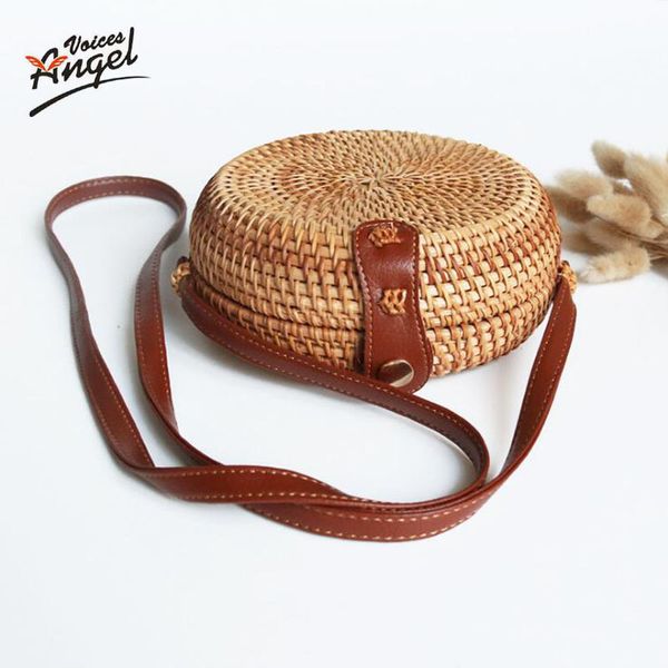 bags for women 2019 torba plazowa vintage rattan bag straw crossbody bolso carteras mujer de hombro y bolsos round messenger sac