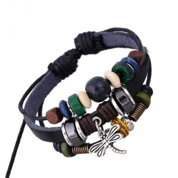 тибетский дизайнер vintage регулируемое женщин cuff браслет браслеты dragonfly подвески из натуральной черной кожи компресс рук браслеты, Golden;silver
тибетский дизайнер vintage регулируемое женщин cuff браслет браслеты dragonfly подвески из натуральной черной кожи компресс рук браслеты, Golden;silver