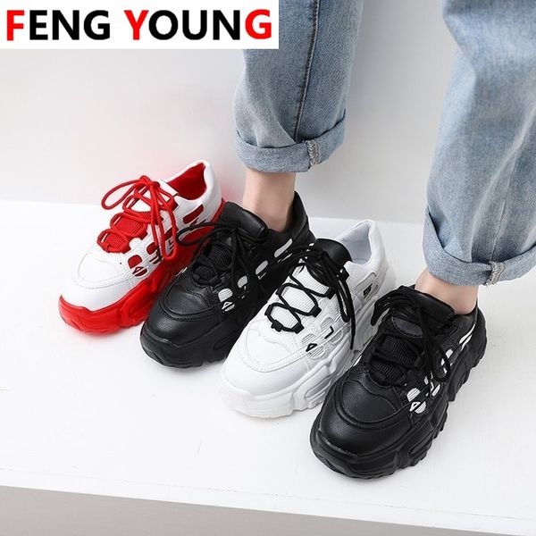 2020 women platform chunky sneakers white bling leather casual shoes brand female trainers woman black fashion old dad shoes
2020 women platform chunky sneakers white bling leather casual shoes brand female trainers woman black fashion old dad shoes