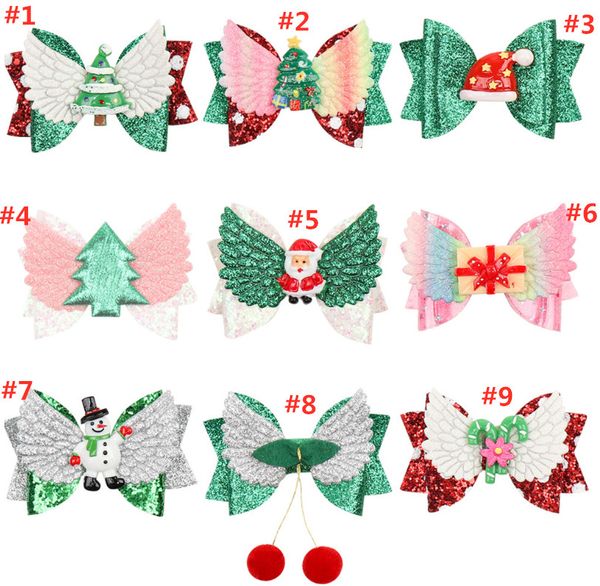 3inch girls hair bows angel wings hairclip christmas tree snowman santa claus designers hairpin child kids hair clips hair accessories ly927, Slivery;white
3inch girls hair bows angel wings hairclip christmas tree snowman santa claus designers hairpin child kids hair clips hair accessories ly927, Slivery;white