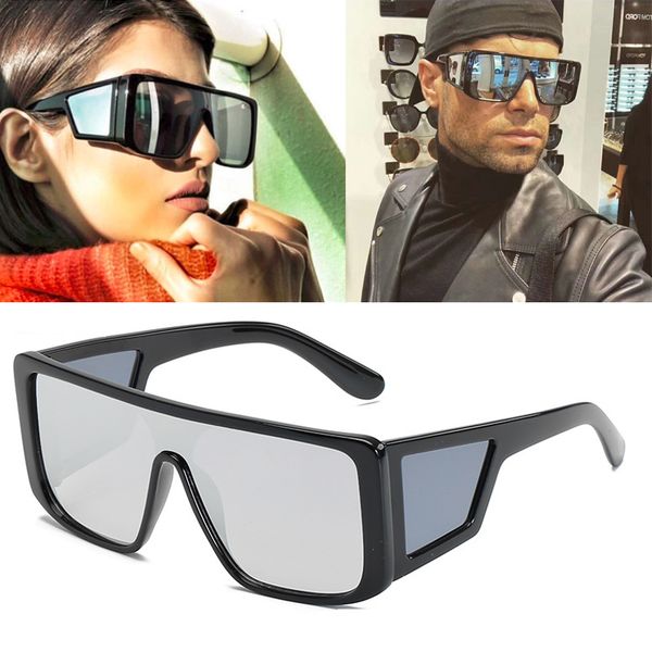 2020 new oversized frame integrated men's sunglasses personality trend woman windshield sunglasses, White;black
2020 new oversized frame integrated men's sunglasses personality trend woman windshield sunglasses, White;black