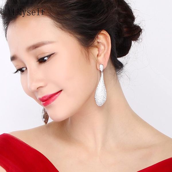 2020 new 70mm long leaf earrings elegant lady trendy jewelry aretes de mujer women plant cz banquet party big earring, Silver
2020 new 70mm long leaf earrings elegant lady trendy jewelry aretes de mujer women plant cz banquet party big earring, Silver