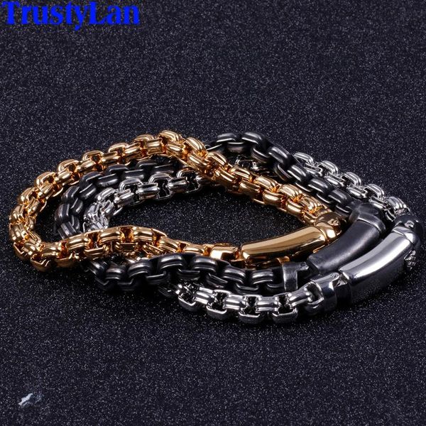 men's friendship bracelets 2022 gold black stainless steel for men friends bracelete classic jewelrylink chain linklink link
men's friendship bracelets 2022 gold black stainless steel for men friends bracelete classic jewelrylink chain linklink link