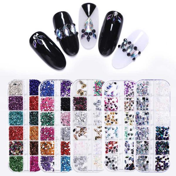 nail art decorations 12 grids/box 3d colorful rhinestones flat bottom mixed patterns diy decors accessory, Silver;gold
nail art decorations 12 grids/box 3d colorful rhinestones flat bottom mixed patterns diy decors accessory, Silver;gold