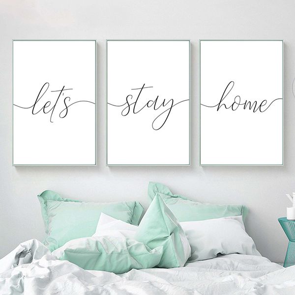 minimalist let's stay home black and white canvas painting scandinavian poster print wall art pictures for kids room home decor
minimalist let's stay home black and white canvas painting scandinavian poster print wall art pictures for kids room home decor