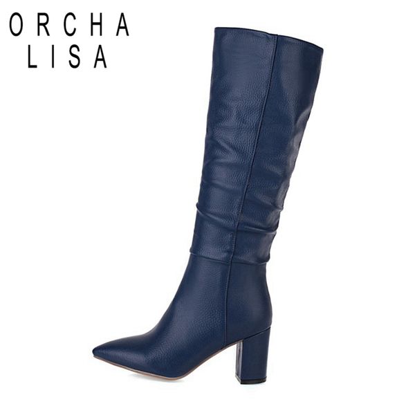 boots orchalisa winter knee-high wide leg 7cm square heels pu slip-on pleated big size 34-43 yellow red blue work daily c2051, Black
boots orchalisa winter knee-high wide leg 7cm square heels pu slip-on pleated big size 34-43 yellow red blue work daily c2051, Black