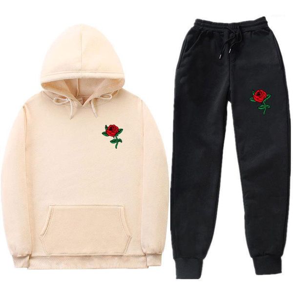 rose mens designer tracksuits spring autumn sports red rose printed hoodies pants 2pcs suits people are poison, Gray
rose mens designer tracksuits spring autumn sports red rose printed hoodies pants 2pcs suits people are poison, Gray