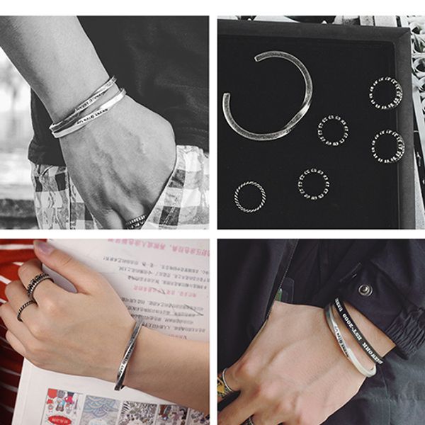 stainless steel opening bangles mens charm chain on hand gifts for male accessories hip hop fashion wholesale adjustable retro, Black
stainless steel opening bangles mens charm chain on hand gifts for male accessories hip hop fashion wholesale adjustable retro, Black
