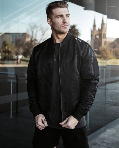 coat stand collar long sleeve bult sports men running suit zipper black slim male outerwear designer mens winter, Black;brown
coat stand collar long sleeve bult sports men running suit zipper black slim male outerwear designer mens winter, Black;brown