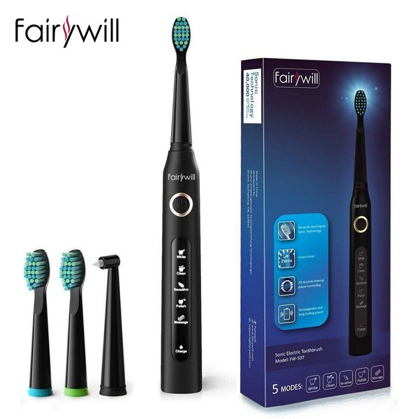 fairywill electric toothbrush powerful sonic cleaning usb rechargeable timer electronic washable whitening teeth brush for people
fairywill electric toothbrush powerful sonic cleaning usb rechargeable timer electronic washable whitening teeth brush for people